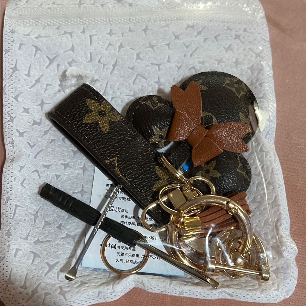 Brown Keychain Set